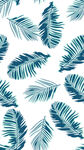 藍(lán)綠色棕櫚葉無縫圖案