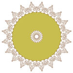 圓形歐式花紋花邊