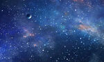 浩瀚藍(lán)色宇宙星空背景素材