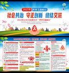 2025年世界艾滋病日宣傳欄