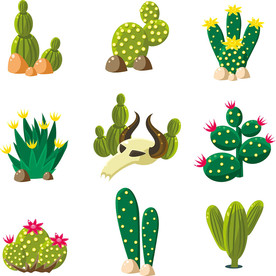 仙人掌矢量设计素材