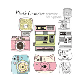 卡通相机矢量设计素材
