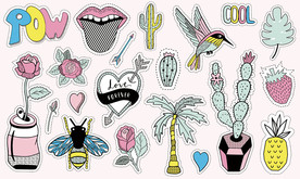 可爱卡通贴纸墙贴