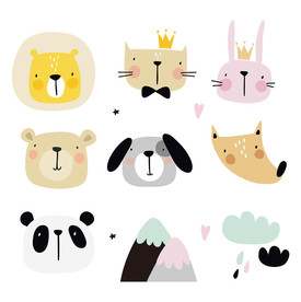 卡通宠物矢量设计素材