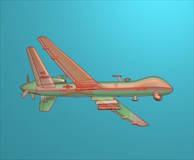 飞机精雕图浮雕图灰度图电脑雕刻