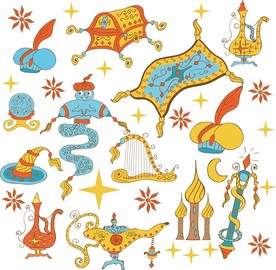 阿里巴巴矢量卡通素材