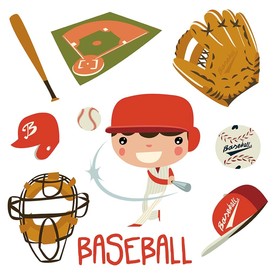 棒球矢量素材