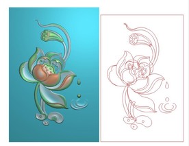 滴水莲花玉雕挂件石雕牌子精雕图