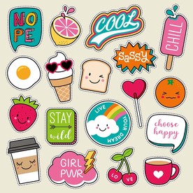 夏季时尚饮料美食矢量DIY素材