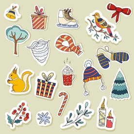 圣诞节矢量卡通素材