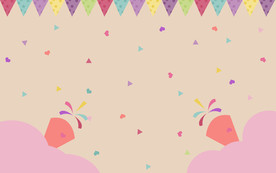 粉色生日PPT背景图片