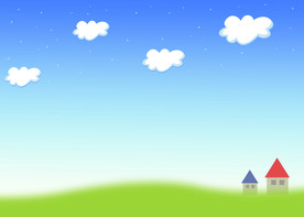 蓝天白云幼儿园背景图