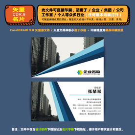 高档矢量名片企业公司通用名片