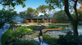 景观效果图山体效果图古建效果图