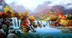 山水风景画油画