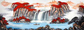 聚宝盆 风水画