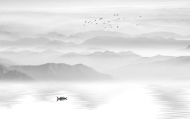 山水畫 水墨山水畫 意境山水畫