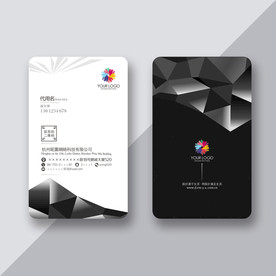 黑色创意名片