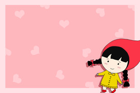 可爱小女孩PPT背景图片