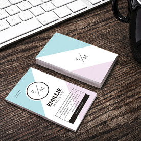 黑红简约名片正反双面PSD模板