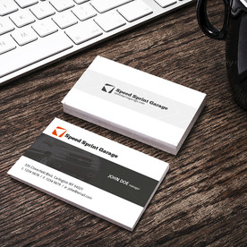 简约名片双面PSD展开图