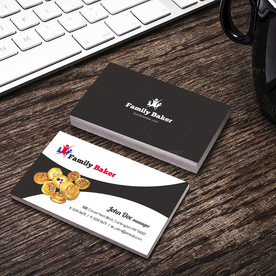 简约名片双面PSD展开图