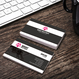 简约名片双面PSD展开图