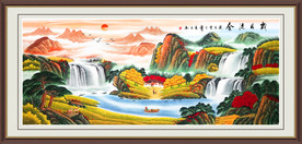 聚宝盆国画