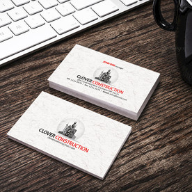 简约通用名片双面PSD展开图图