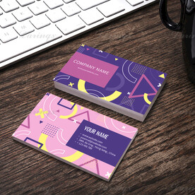 时尚矢量花纹名片模板