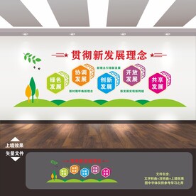新发展理念文化墙