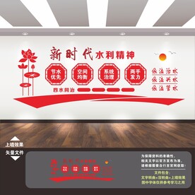 新时代水利精神文化墙