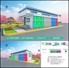 垃圾分类投放站