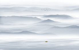 最新中式客廳山水畫