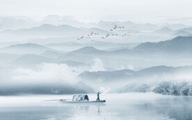 水墨山水画