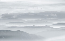 水墨山