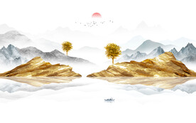 新中式電視背景墻