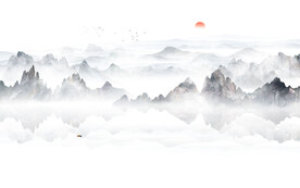 最新意境客廳山水 TIF分層