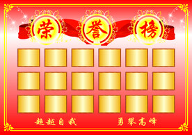 榮譽(yù)榜展板