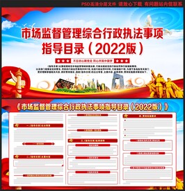 市场监督管理综合行政执法事项