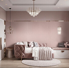 背景墙 粉色空间