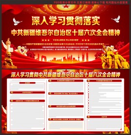 中共新疆自治区十届六次全会