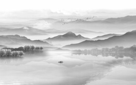 意境水墨山水画