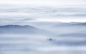 新中式群山背景墙