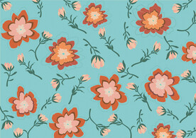 矢量裝飾花卉圖案