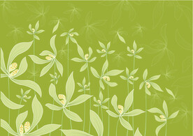 矢量裝飾花卉圖案