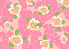 矢量裝飾花卉圖案