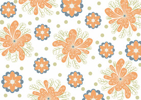 矢量裝飾花卉圖案