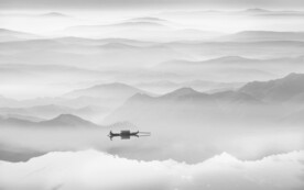 水墨山