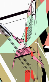 抽象色塊裝飾畫